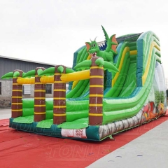 inflatable dinosaur slide