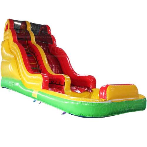 yellow water slide