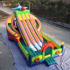 spaceship inflatable slide