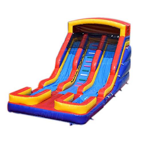 dual lane water slide