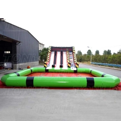 inflatable three lanes slide