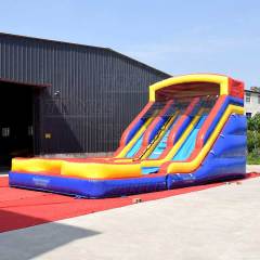 dual lane water slide