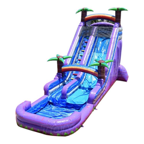 purple marble water slide