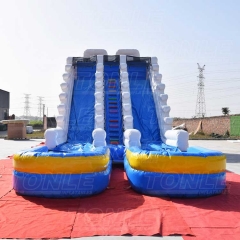 double lane tube water slide