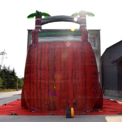 inflatable red marble slide