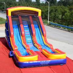 dual lane water slide