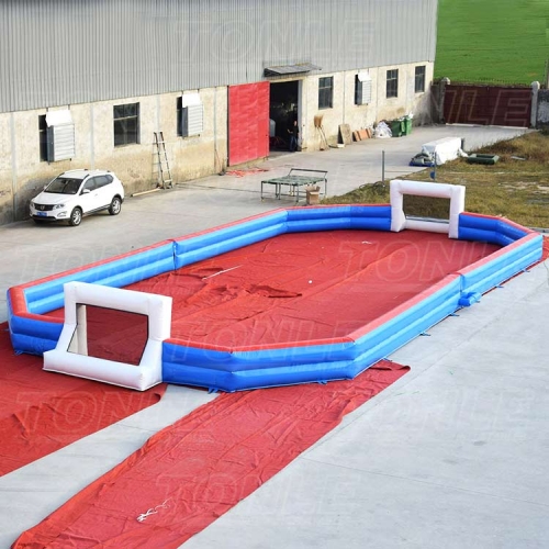 Inflatable football court