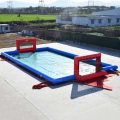 inflatable soap football court