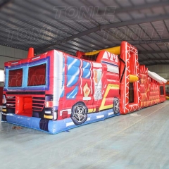 fire truck obstacle course