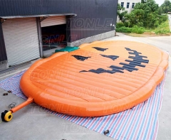 pumpkin inflatable bounce pad