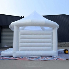 white wedding bouncy castle