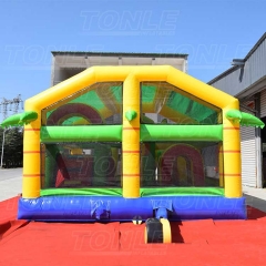 lion bouncy castle slide combo