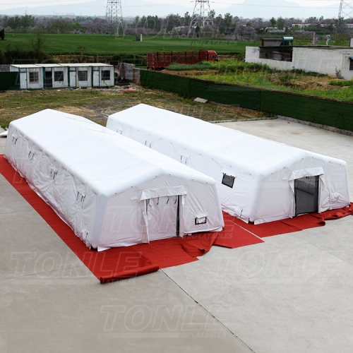 custom large white inflatable medical tent