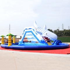 shark inflatable water pool park