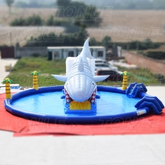 shark inflatable water pool park