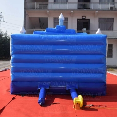 frozen bouncy castle with slide