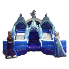 frozen inflatable water slide