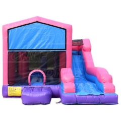 commercial outdoor inflatable bounce house with slide bouncer castle slide combo for sale