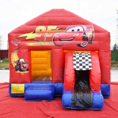 cars bouncy castle slide combo