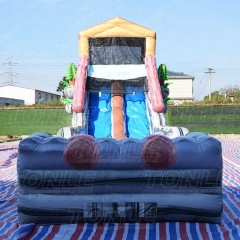 double tube water slide