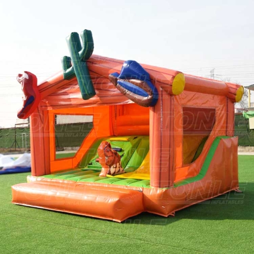western cowboy bouncy castle