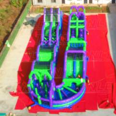 U-turn giant inflatable obstacle course