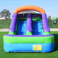 inflatable slide with pool