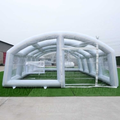 inflatable pool cover tent