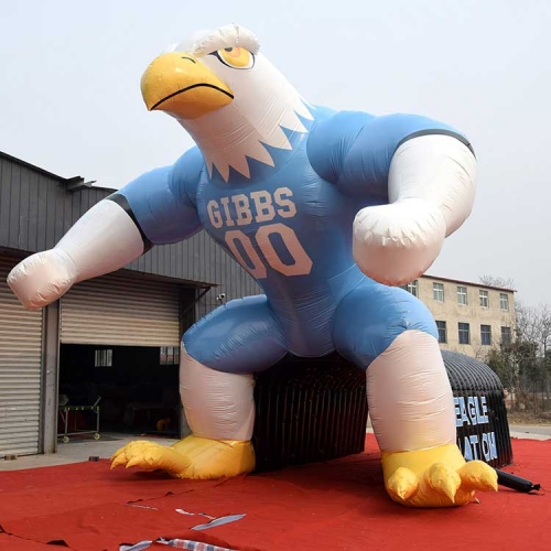 Eagle inflatable mascot tunnel