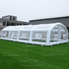 inflatable pool cover tent