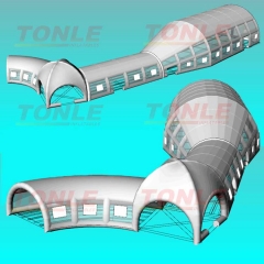 custom white inflatable transparent tent for wedding