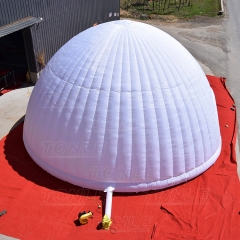 10m dia white inflatable dome tent with LED light