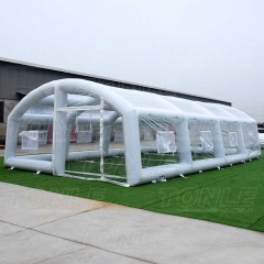 inflatable pool cover tent