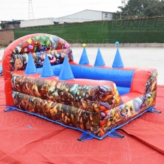 inflatable foam pit with suspended ball