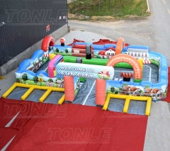 fun city inflatable race track