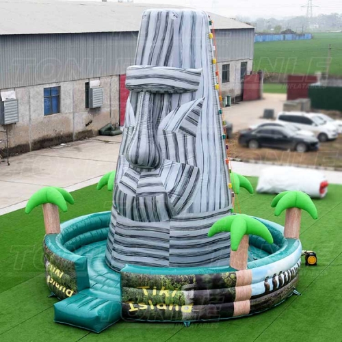 inflatable rock climbing game