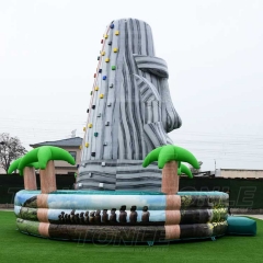 inflatable rock climbing game