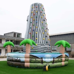 inflatable rock climbing game