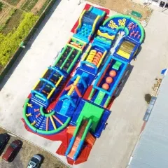 the beast inflatable obstacle course