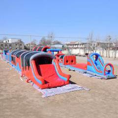 300ft long u shape obstacle course