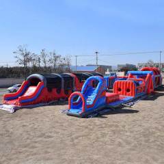 300ft long u shape obstacle course