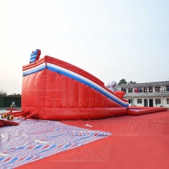 inflatable playground on water