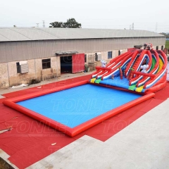 inflatable playground on water