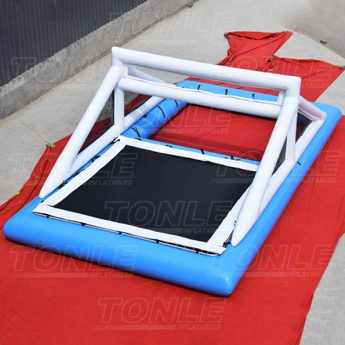 water trampoline volleyball court
