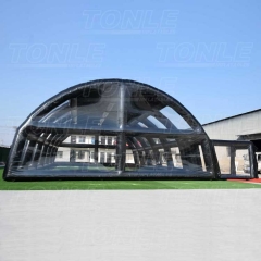 black water pool tent