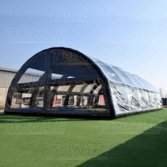 black water pool tent