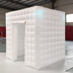 white cube inflatable photo booth