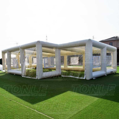 custom white cube tent