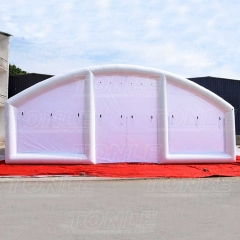 white inflatable car cover tent