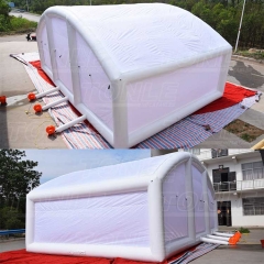 white inflatable car cover tent